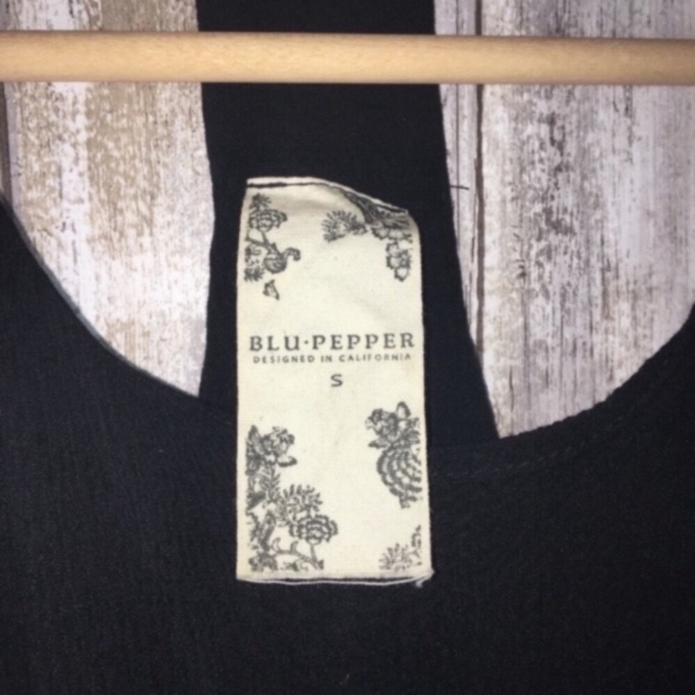 Blu Pepper Black Lace Bottom Tank - Picture 4 of 4